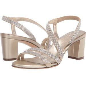 Naturalizer Womens Vanessa2 Rhinestone Embellished Strappy Heel Sandal 10M Champ